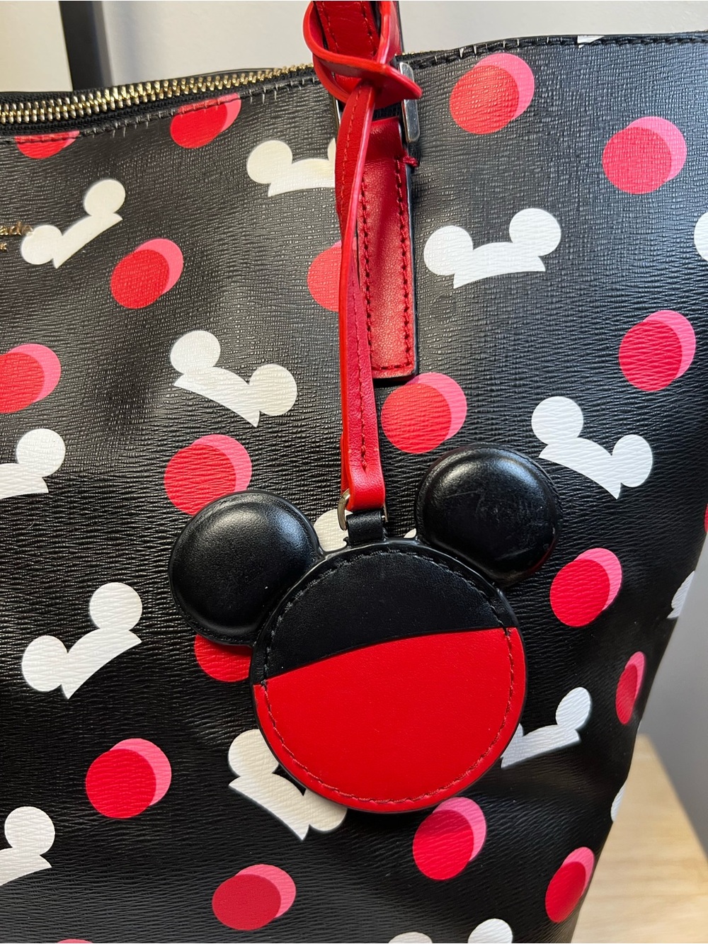 kate spade x Disney Mickey Mouse Ear Large Tote from 2019 EUC - Picture 2 of 8